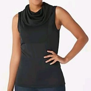 Kathleen Kirkwood Dictra-Ease French Terry Cowl Neck Black 1X